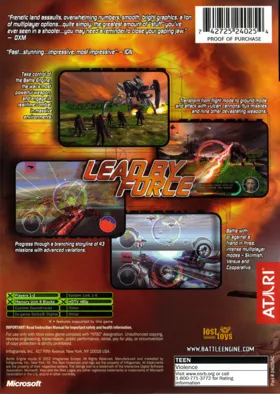 Battle Engine Aquila (USA) box cover back